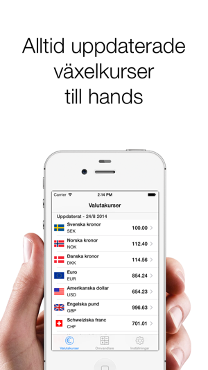 Exchange rates SEK