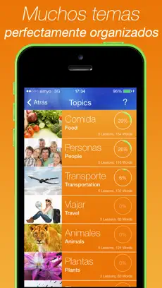 Screenshot 2 MyLingua Español - Estudia y Aprende Vocabulario iphone