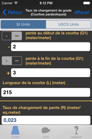 Roads Construction Calculator plus screenshot 3