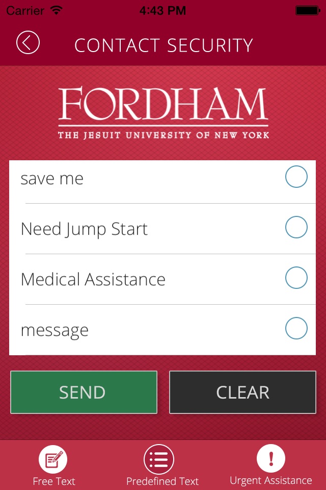 Fordham Safety Application screenshot 4