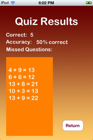 Meghan's Math Quiz screenshot 4