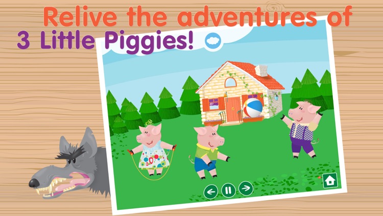 The Three Little Pigs Free - Interactive bedtime story book