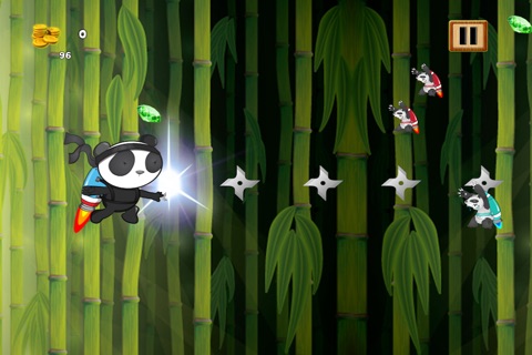 Jetpack Gem-bo Panda Ninja FREE - An Awesome Collecting Warrior Frenzy Blast screenshot 3