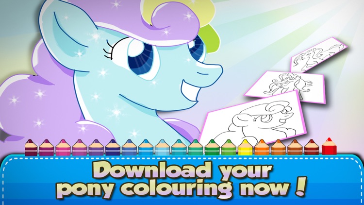 ` Pony Coloring book for Kids and Toddler Activities - Girl edition LITE