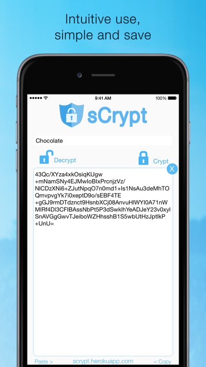 Scrypt - Crypt your text messages