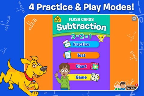 Subtraction Flash Cards from School Zone screenshot 2