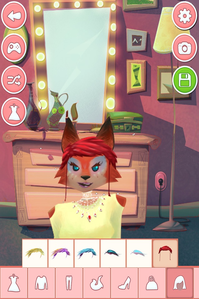 Fashion designer game - animal dress up salon screenshot 2