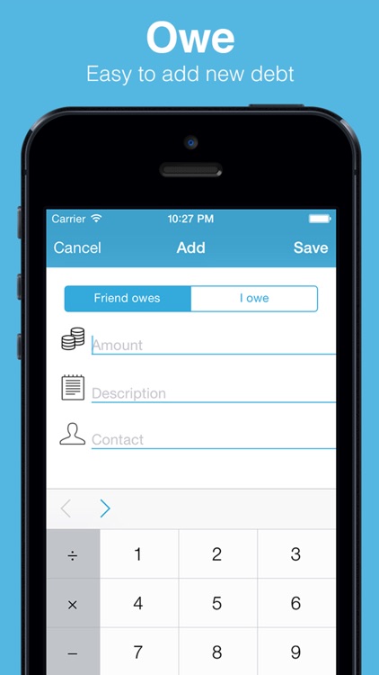 Owe - Debt tracker