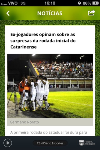 Futebol CBN Diário screenshot 4