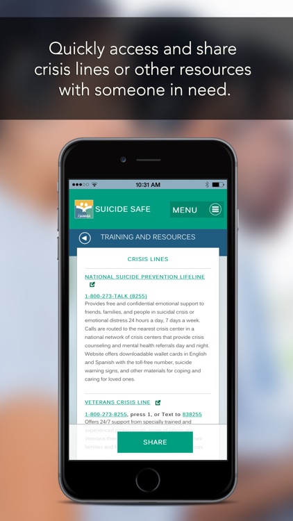 Suicide Safe by SAMHSA ‒ The Suicide Prevention App for Primary Care and Behavioral Health Providers screenshot-4