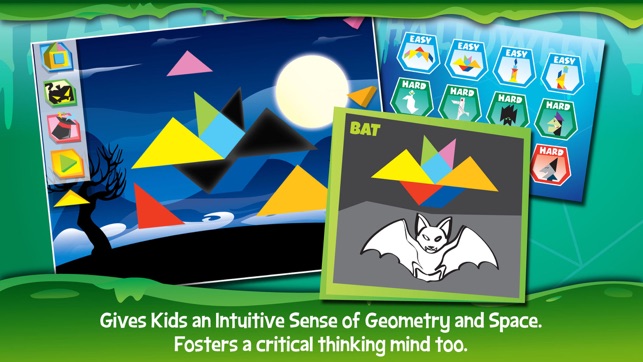 Kids Learning Puzzles: Halloween - Tangram Building Blocks M(圖1)-速報App