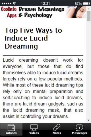 Dream Meanings - All About Dream Interpretation & Meaning of Dreams Tips+ screenshot 3