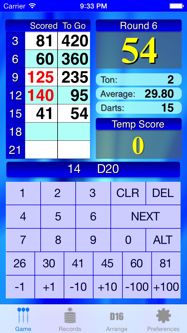 Hard darts scorerのスクリーンショット1 Hard darts scorerのスクリーンショット1