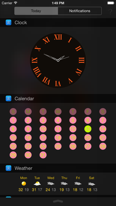 Image of Widget - Add Custom Widgets to Notification Center (Today View)