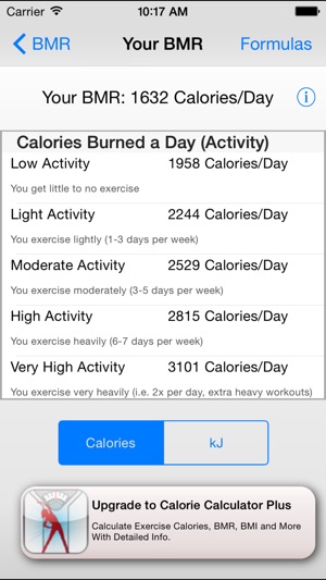 Basal Metabolic Rate - BMR Calculator