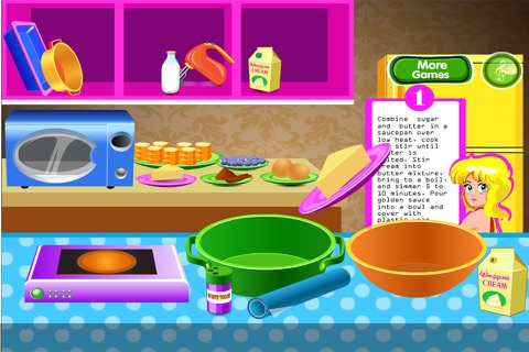 Blueberry Bread Pudding - Cooking games screenshot 3