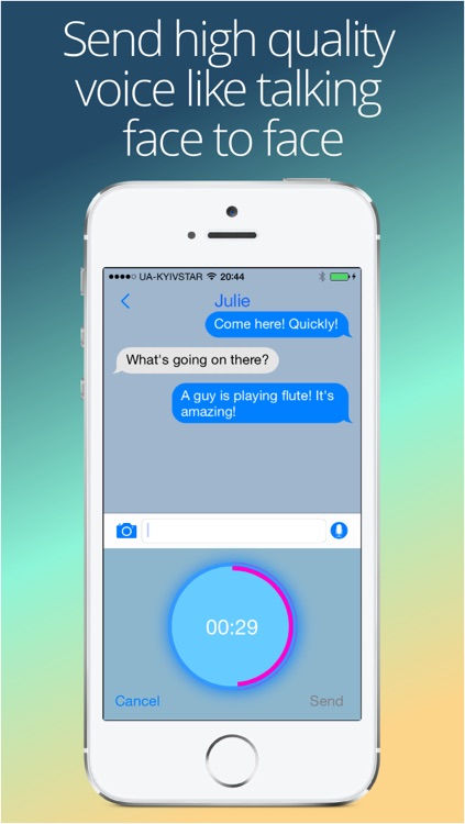 Vojer Messenger Light - secure Walkie Talkie to chat without Internet screenshot-3