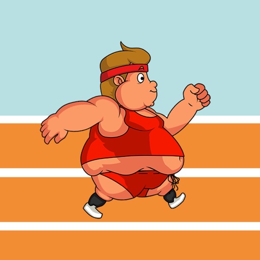 Flabby Bert - Fat Guy Hurdles Icon