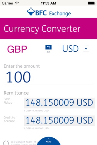 BFC Exchange Currency Converter screenshot 3