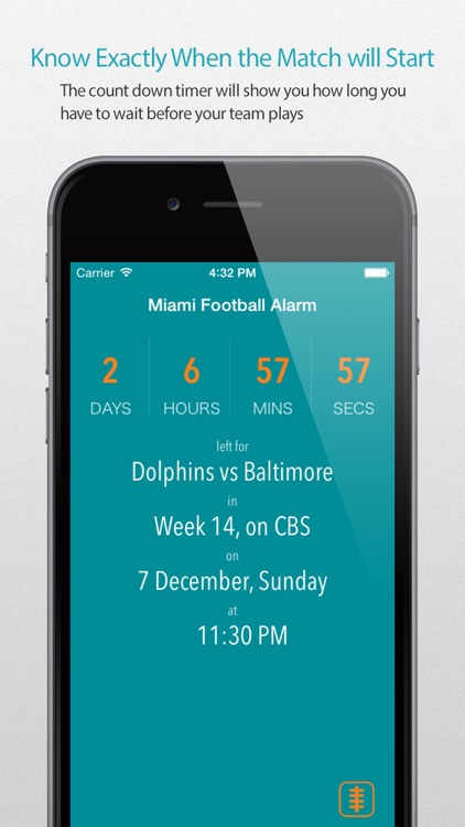 Miami Football Alarm Pro