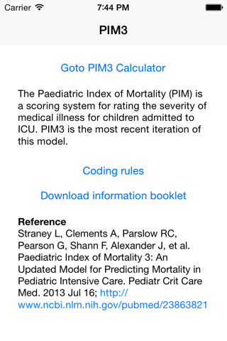 PIM3 Calculator screenshot 2