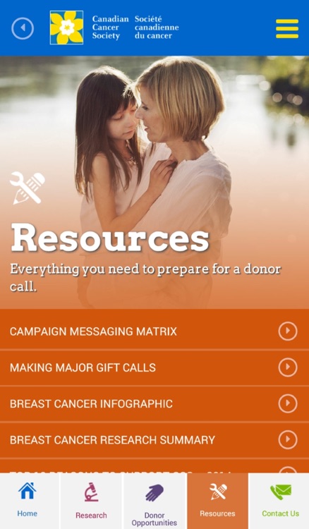 Canadian Cancer Campaign App