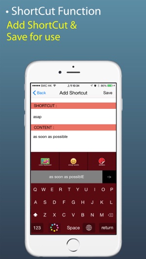 Keyboard+ iOS8 -Color Stickers Keyboards, Emoji Words Maker(圖5)-速報App
