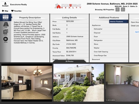 ExecuHome Realty - Mobile Real Estate Search for iPad screenshot 3