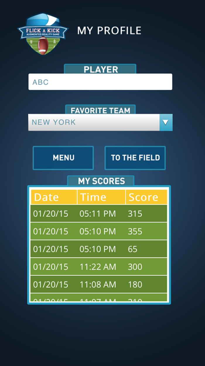 Flick A Kick - Augmented Reality Game