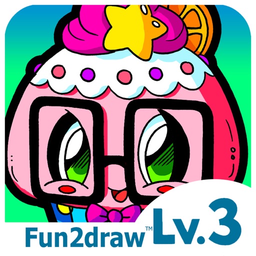 Draw and Color - Learn to Draw Easy Cute Cartoons - Food - Fun Drawing Apps - Fun2draw™ Food Lv3 iOS App