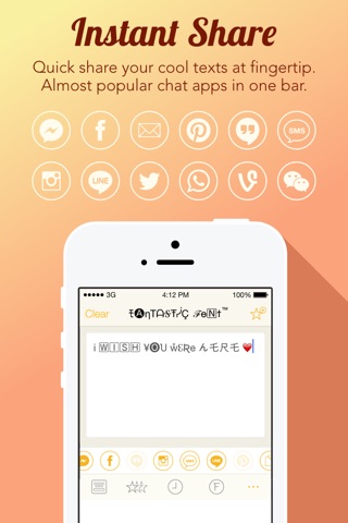 Fantastic Fonts - 100+ Cool Fonts for Chat Messenger and Social Media Apps screenshot 3