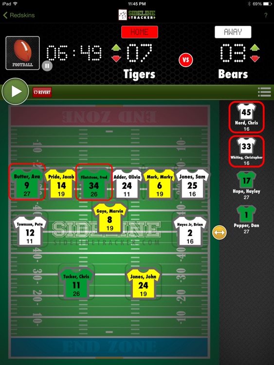 SideLineTracker