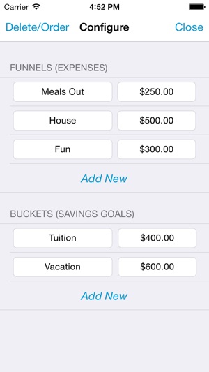 Buckets and Funnels - Savings and Expense Budgeting App(圖4)-速報App