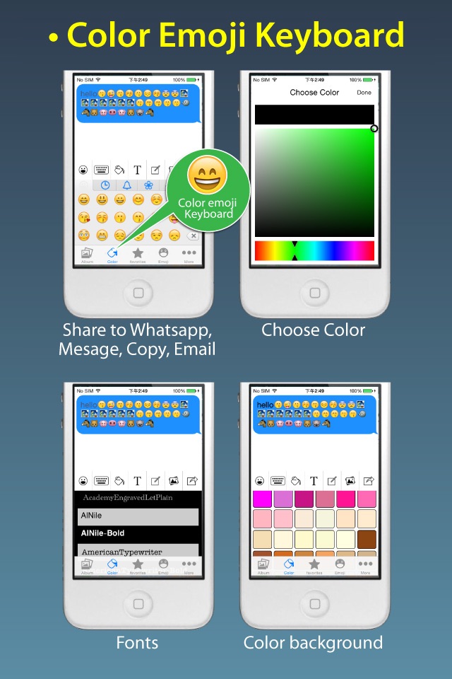 Stickers Pro for iOS8 +Emoji Keyboard & Emoji Art screenshot 3