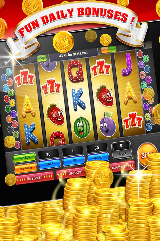 Fun Fruit Frenzy Slots : Free 777 Slot Machine Game with Big Hit Jackpot screenshot 2