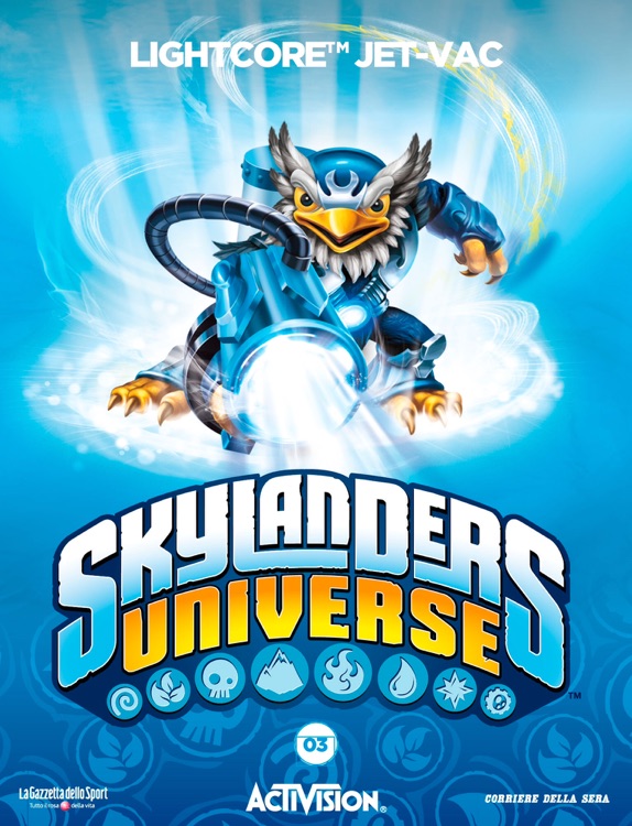 Simboli degli elementi skylanders