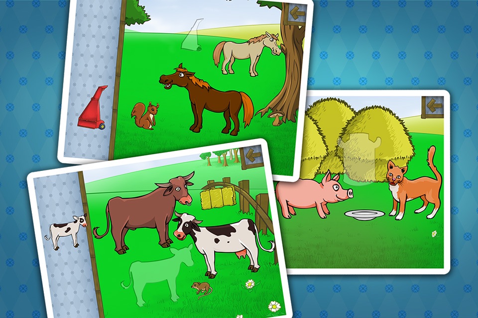 Puzzles for toddlers with farm animals and their sounds screenshot 2