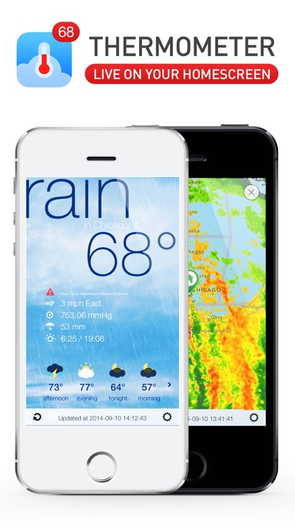 Weather Thermometer with awesome Widget