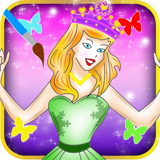Princess Cinderella Colorbook Pro icon