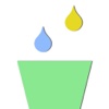 Collect Colorful Raindrop With Glass Cup at Finger Tip