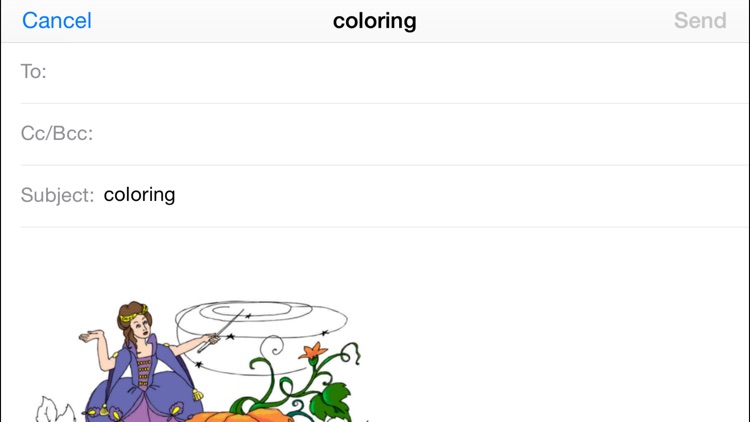 Cinderella. Coloring book for children screenshot-3