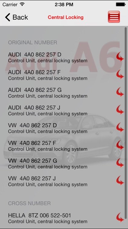 AutoParts Audi A6