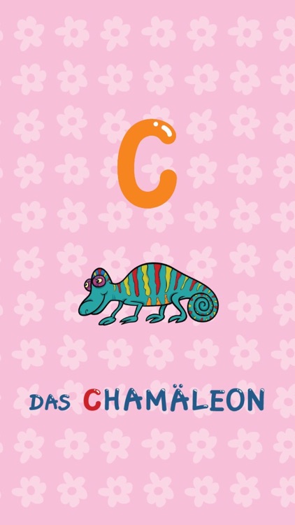 ABC Animals German Alphabets Flashcards: Vocabulary Learning Free For Kids! screenshot-3