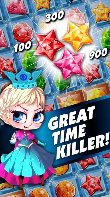 ``` Frozen Queen Match-3``` - fun candy puzzle game for jewel mania'cs free screenshot-3