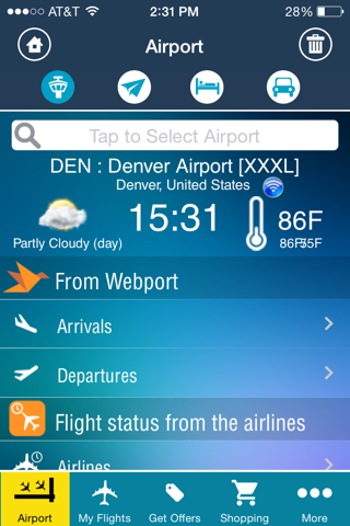 Denver Airport (DEN) + Radar screenshot 2