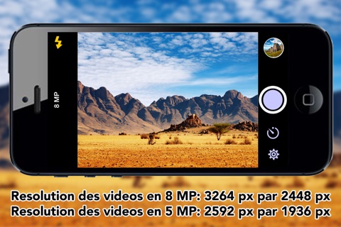 Video HD+ for iPhone5S - Record 8MP and 5MP videos with your iPhone screenshot 2