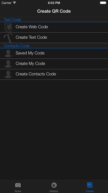 Read QR code, management, create QR's