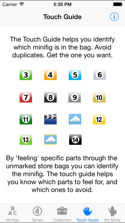 MyMinis - Lego Minifig Collector with Touch Guide