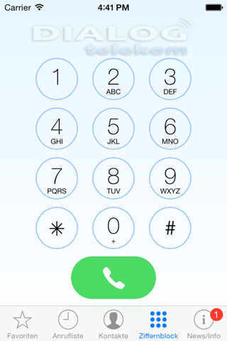 Mobil Dial In screenshot 2