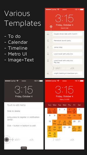 MemoLock - Notes on the lock screen, schedule(圖2)-速報App